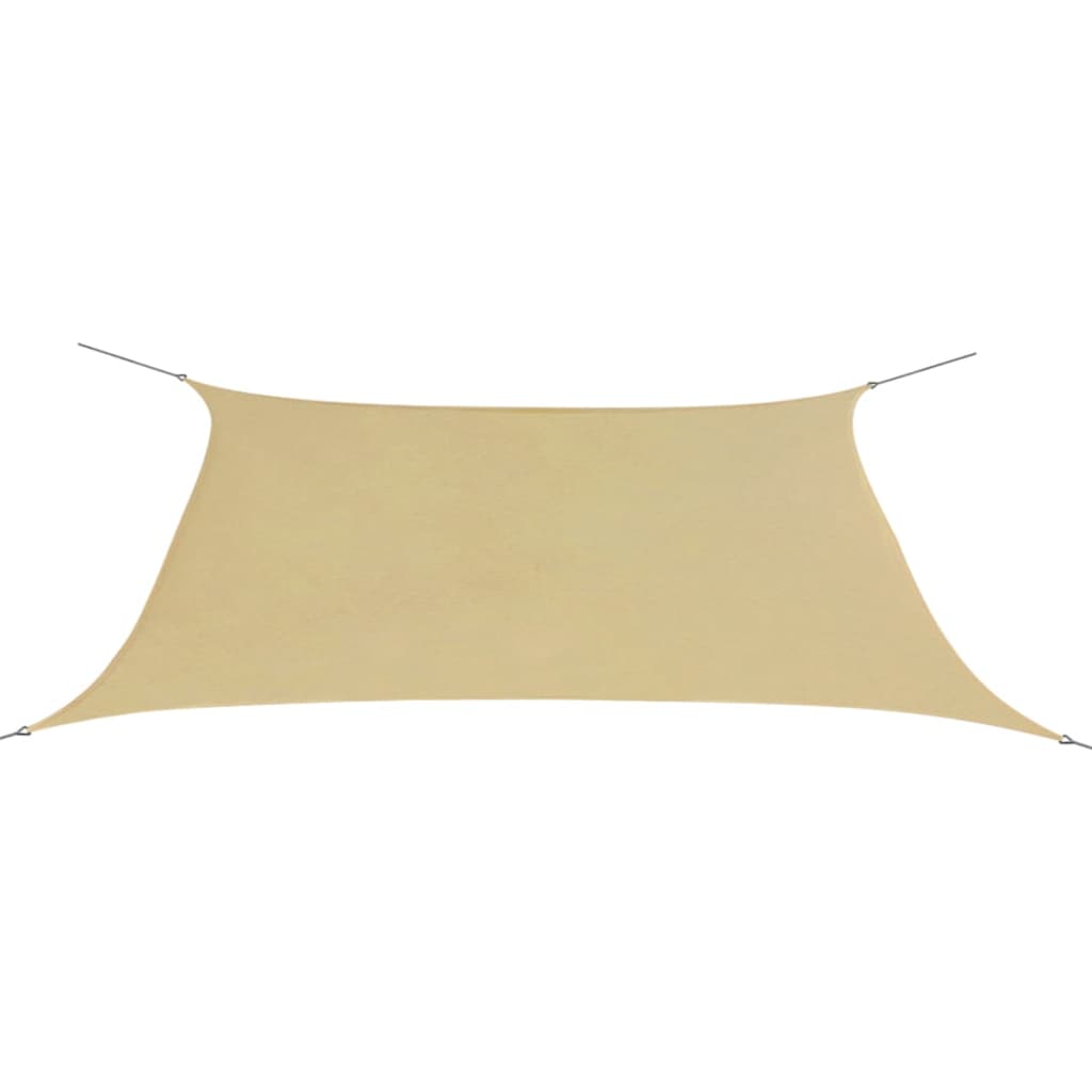 Zonnescherm Rechthoekig 2X4 M Oxford Stof Beige 2 x 4 m