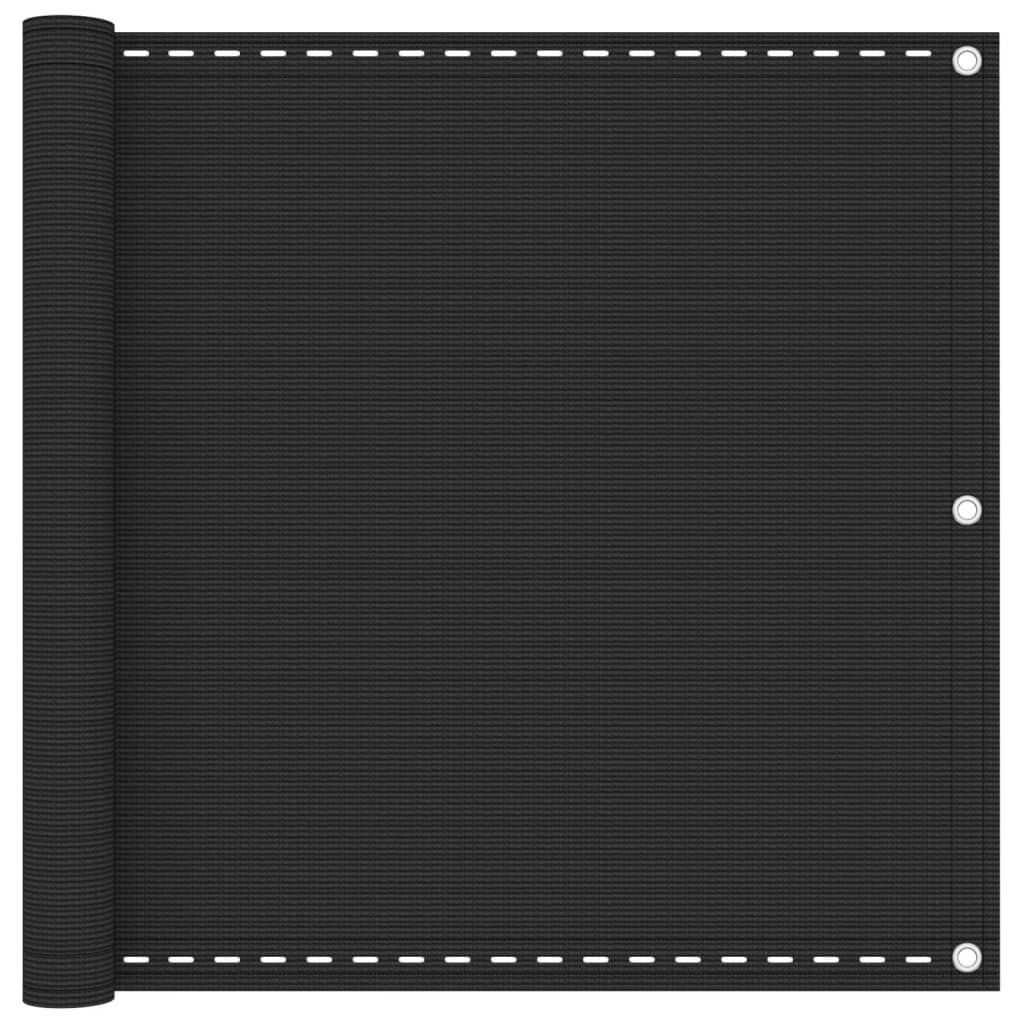Balkonscherm 90X600 Cm Hdpe Antracietkleurig 90 x 600 cm