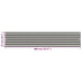 Balkonscherm Hdpe 75X400 Cm Antraciet En Wit 75 x 400 cm