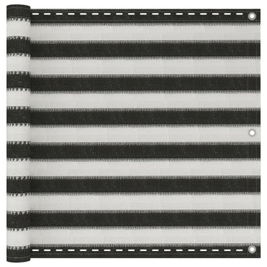 Balkonscherm Hdpe 90X400 Cm Antraciet En Wit 90 x 400 cm