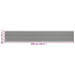 Balkonscherm Antraciet En Wit 90X600 Cm Hdpe 90 x 600 cm