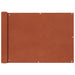 Balkonscherm Oxford Textiel 75X400 Cm Terracotta 75 x 400 cm