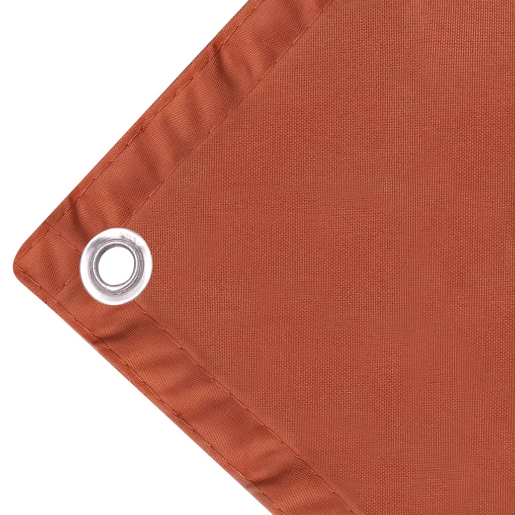 Balkonscherm Oxford Textiel 75X400 Cm Terracotta 75 x 400 cm