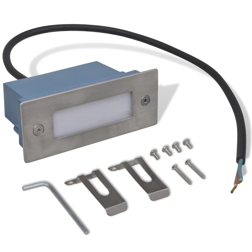 Trapinbouwspots 12 st LED 44x111x56 mm