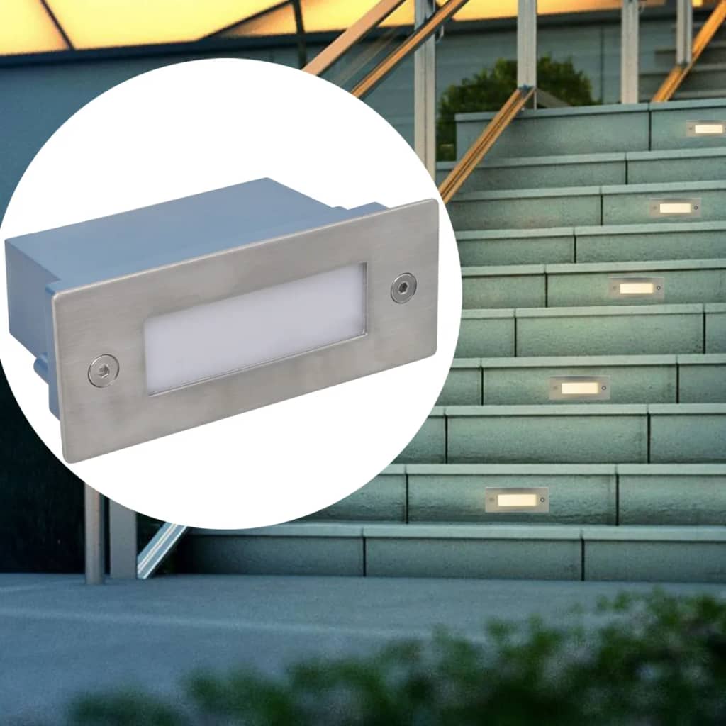 Trapinbouwspots 12 st LED 44x111x56 mm