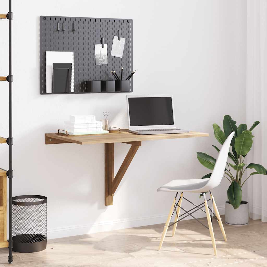 Wandtafel inklapbaar 100x60 cm eikenkleurig