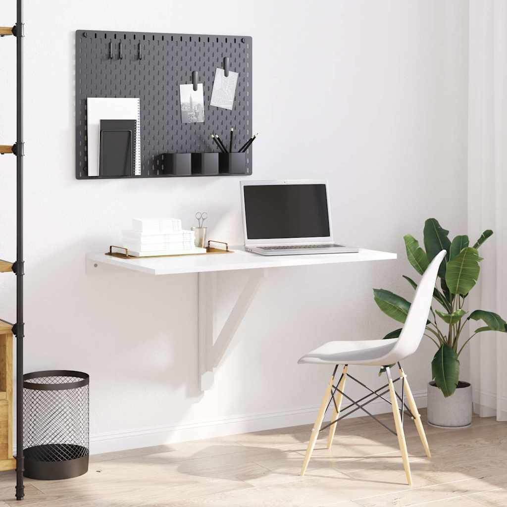 Wandtafel inklapbaar 100x60 cm wit