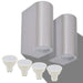 LED-wandlamp tuin op-/neerwaarts rond 2 st