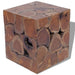 Kruk 40x40x45 cm massief teakhout bruin