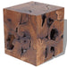 Kruk 40x40x45 cm massief teakhout bruin