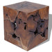 Kruk 40x40x45 cm massief teakhout bruin