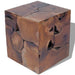 Kruk 40x40x45 cm massief teakhout bruin