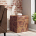 Kruk 40x40x45 cm massief teakhout bruin
