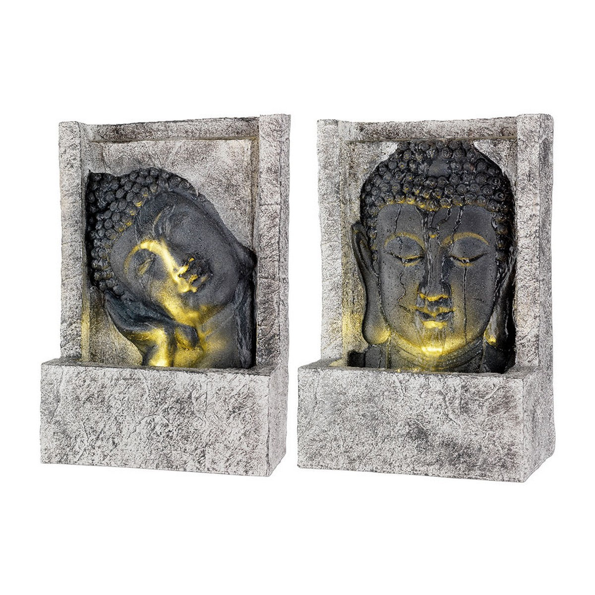 Tuinfontein Gezicht 13,5 x 28 x 40 cm Boeddha Polyresin
