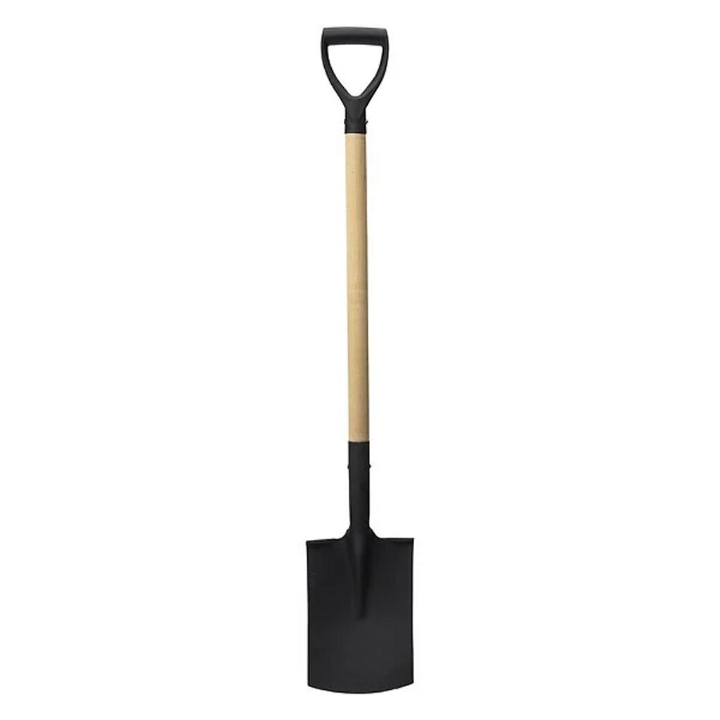 Pro Garden Schep Met Houten Steel 115 Cm Zwart/Hout