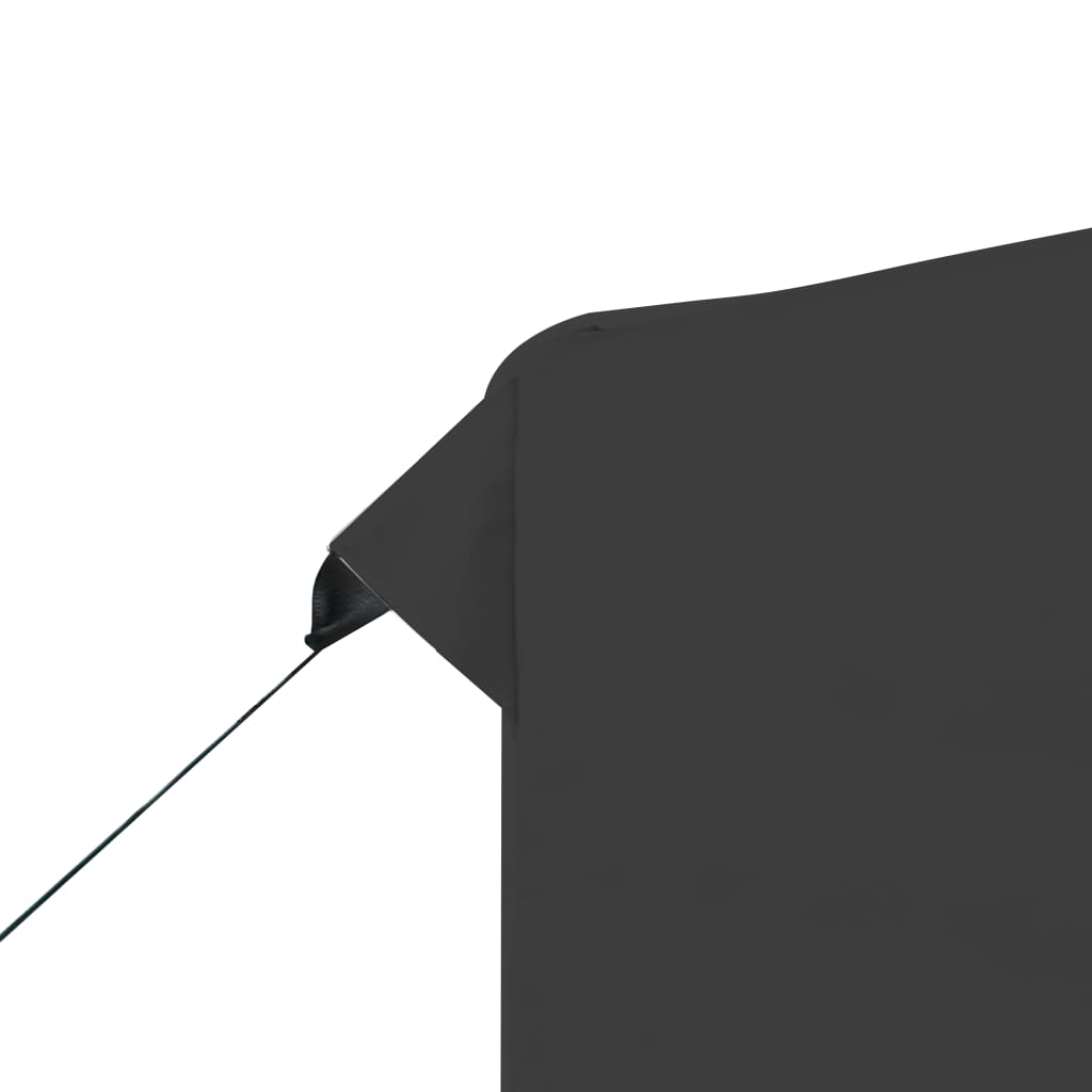 Partytent inklapbaar met wanden 3x3 m aluminium antraciet