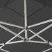 Partytent inklapbaar met wanden 3x3 m aluminium antraciet