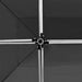 Partytent inklapbaar met wanden 4,5x3 m aluminium antraciet
