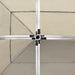 Partytent professioneel inklapbaar 6x3 m aluminium crème