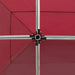 Partytent professioneel inklapbaar 6x3 m aluminium wijnrood