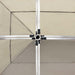 Partytent inklapbaar met wanden 6x3 m aluminium crème