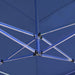 Partytent inklapbaar met wanden 6x3 m aluminium blauw