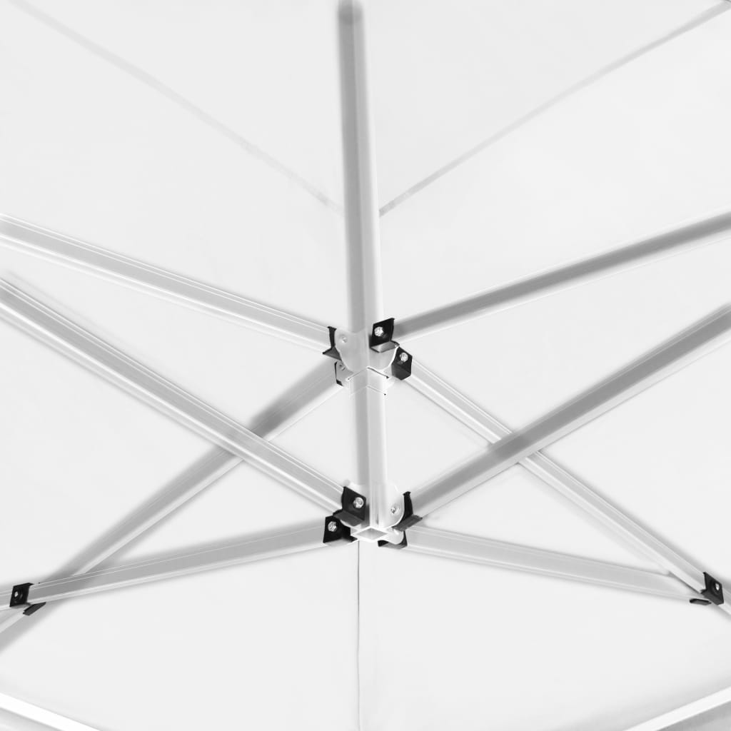 Partytent inklapbaar met wanden 6x3 m aluminium wit