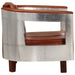Fauteuil luchtvaartstijl echt leer bruin