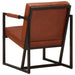 Fauteuil echt leer bruin