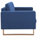 Driezitsbank stof blauw