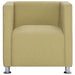 Fauteuil kubus stof groen