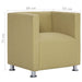 Fauteuil kubus stof groen