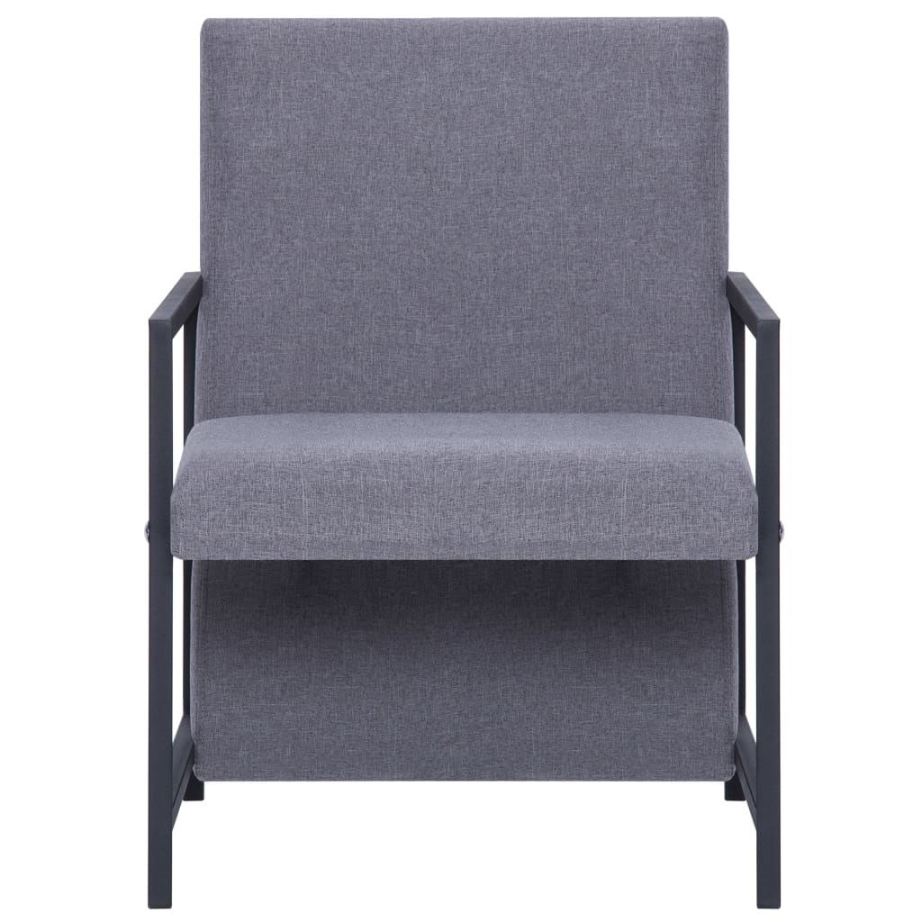 Fauteuil stof lichtgrijs