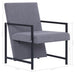 Fauteuil stof lichtgrijs