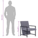 Fauteuil stof lichtgrijs