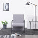 Fauteuil stof lichtgrijs