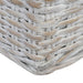 Driezitsbank met kussens natuurlijk rattan grijs