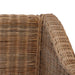 Fauteuil met kussens natuurlijk rattan