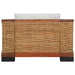 Fauteuil met kussens natuurlijk rattan bruin