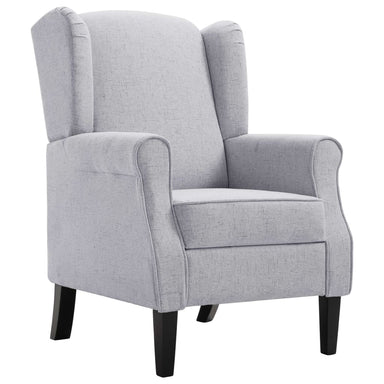 Fauteuil stof lichtgrijs