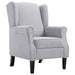 Fauteuil stof lichtgrijs