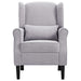 Fauteuil stof lichtgrijs