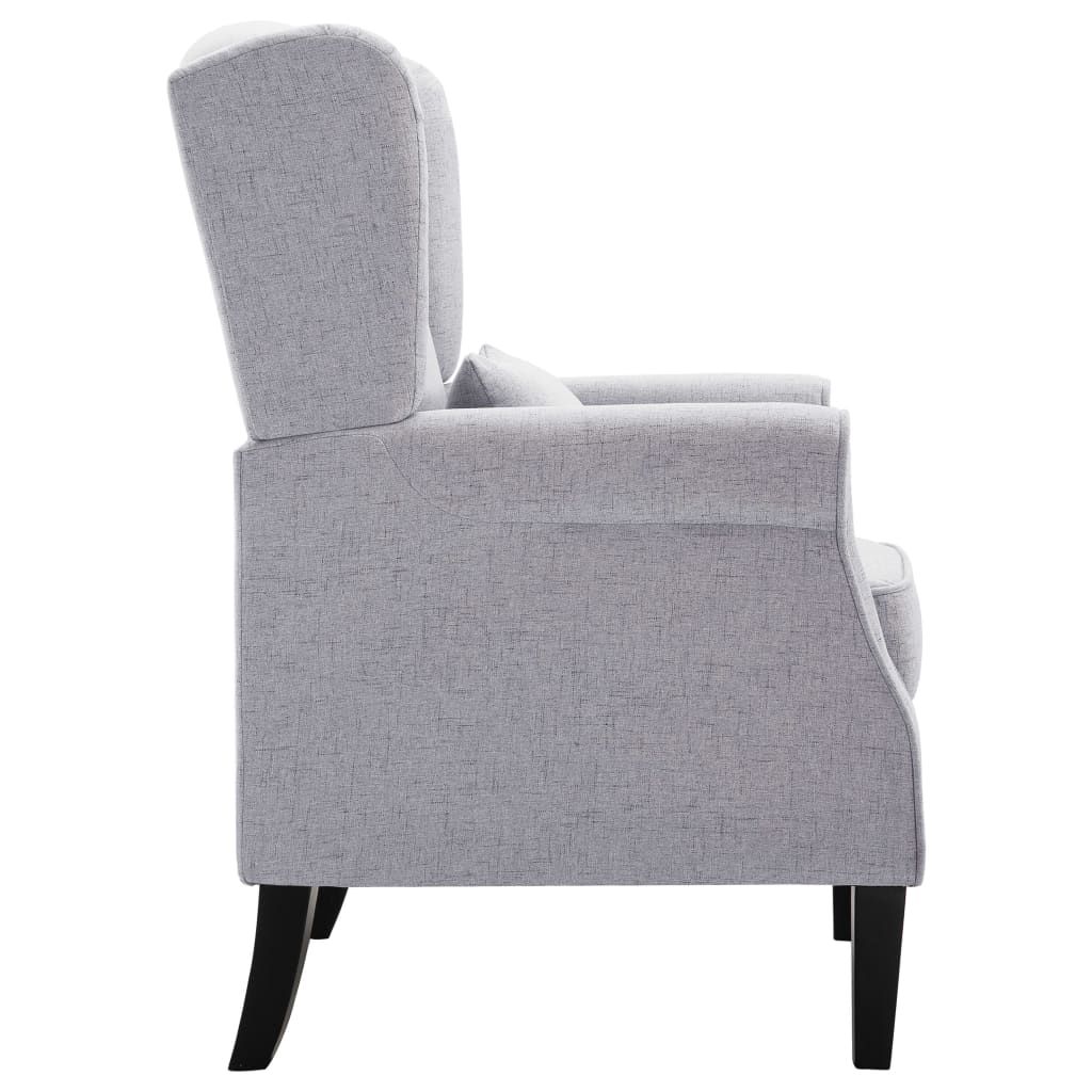 Fauteuil stof lichtgrijs