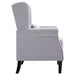 Fauteuil stof lichtgrijs