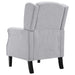 Fauteuil stof lichtgrijs