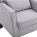 Fauteuil stof lichtgrijs