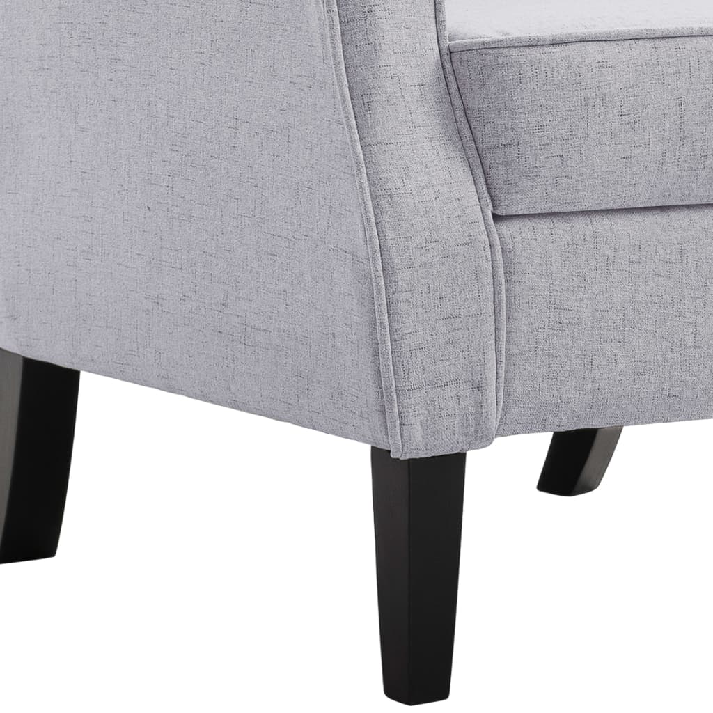 Fauteuil stof lichtgrijs