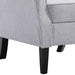 Fauteuil stof lichtgrijs
