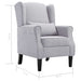 Fauteuil stof lichtgrijs