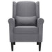 Fauteuil stof donkergrijs